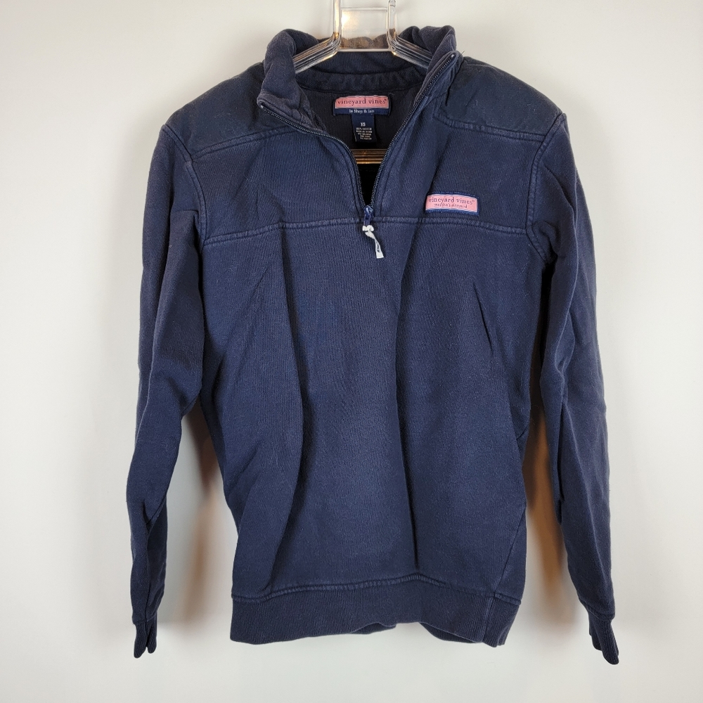 Vineyard Vines Quarter Zip Pullover Sweater Navy Size XS